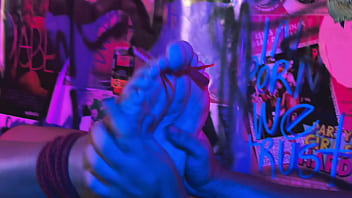 Bound foot worship and tickling