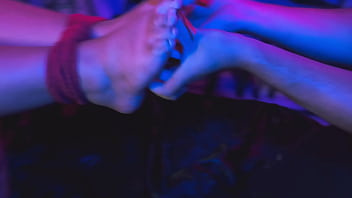 Bound foot worship and tickling