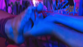 Bound foot worship and tickling