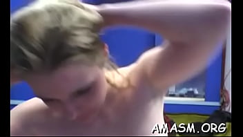 Angelic bimbo gets a doggy fuck