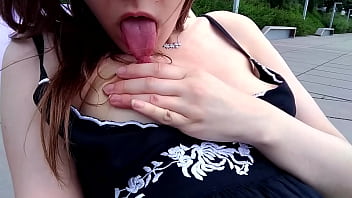 Almost caught squirting in public