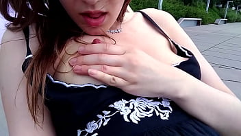 Almost caught squirting in public