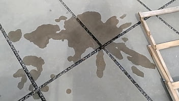 Almost caught squirting in public