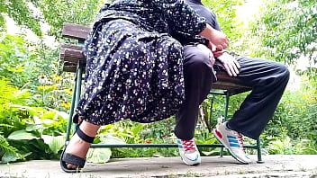 Mature bbw milf trains me before sex