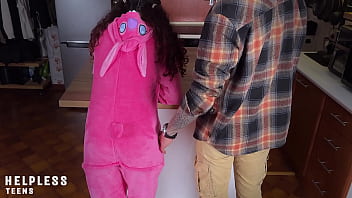 "daddy what are you doing " innocent teen stepdaughter left alone with stepdad