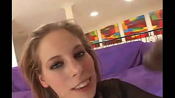 She strips out of her lingerie to reveal a delicious bubble butt then smokes his big pipe