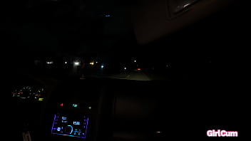 Hitchhiking slut thanks fat cock for a ride