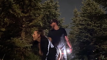 Wife almost caught having sex in public