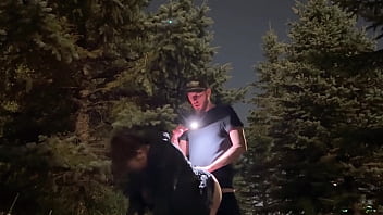 Wife almost caught having sex in public