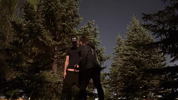 Wife almost caught having sex in public