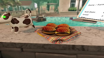 De giving a handjob to marcus while making a bbq