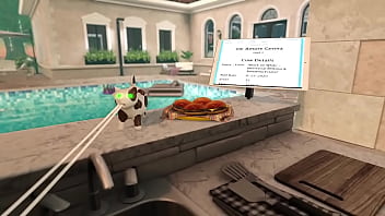 De giving a handjob to marcus while making a bbq