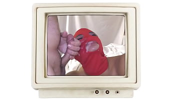 Minnie rose's face gets blasted with cum after blowjob pov version