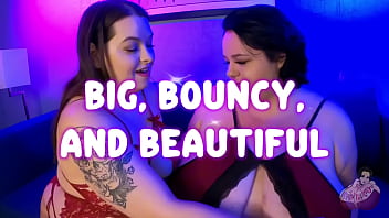 Getting strapped by my big titty bestie