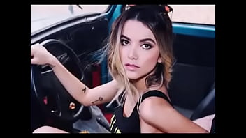 Horny brunette loves to show off her curves in videos