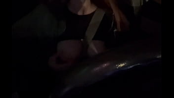 European stepmom artemisia love big boobs seduction in the car