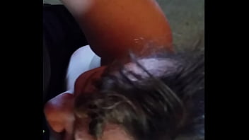 Creamy facial on big breast woman