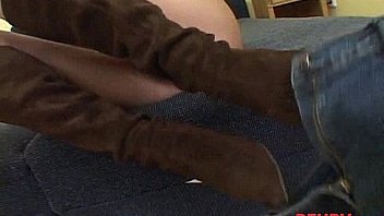 All of her holes get plugged by black cock