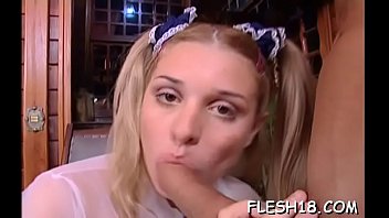 Astounding blonde floosy dana bounces on pecker