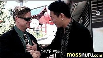 Nuru massage ends with a hot shower fuck 5