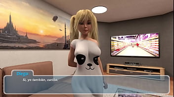 2 familia ve la tv junta videojuego porno happy summer traducido