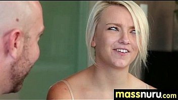 Babe fires nuru massage 9