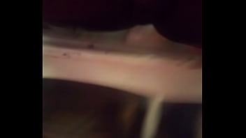 Chick plays with her self on chair