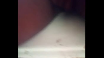 Chick plays with her self on chair