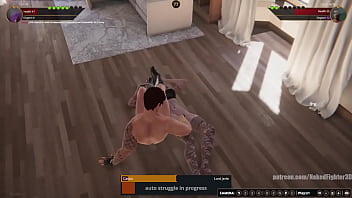 Cassie vs jerle nf3d mixed combat no rules apartment battle