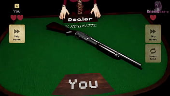 X roulette 3 躺在桌上讓我抽插