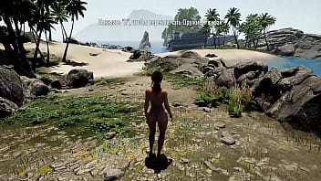 The ancient statue awakened and began rhythmically fucking lara croft