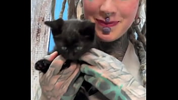 Sweet little black kitty cat what's your favorite thing about black cats #blackkittylove #sweet #catvibes #psyla