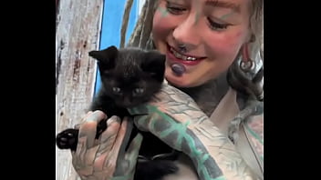 Sweet little black kitty cat what's your favorite thing about black cats #blackkittylove #sweet #catvibes #psyla