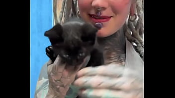 Sweet little black kitty cat what's your favorite thing about black cats #blackkittylove #sweet #catvibes #psyla