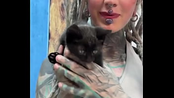 Sweet little black kitty cat what's your favorite thing about black cats #blackkittylove #sweet #catvibes #psyla