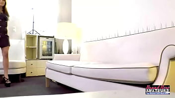 Hot tattooed brunette pamela morrison strips off and sucks a cock