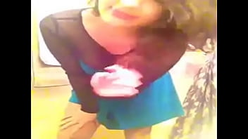 Dance with short dress no pantie and tits