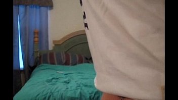Sexy white girl booty shaking in panties