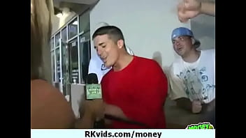 Desperate teen naked in public and fucks to pay rent 4