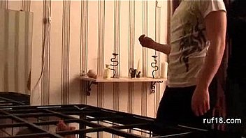 Kinky teen shows off her tight pussy