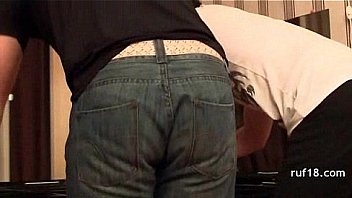 Kinky teen shows off her tight pussy