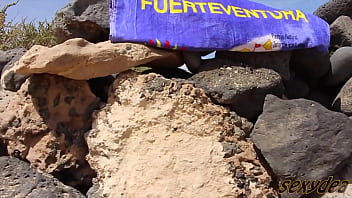 Unbelievable watch my big booty 'squirt and play' at the beach sexydea in action