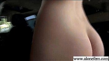 All kind of stuffs put in her holes by kinky girl video 12