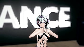 Genshin eula hentai hot sexy dance good night kiss mmd 3d dark crimson hair clip