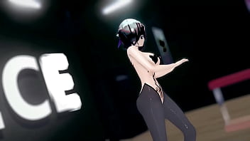 Genshin eula hentai hot sexy dance good night kiss mmd 3d dark crimson hair clip