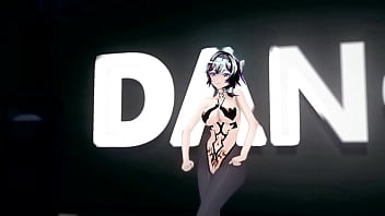 Genshin eula hentai hot sexy dance good night kiss mmd 3d dark crimson hair clip