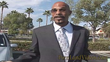 Sexy blonde teen fucked in insurance office with big black cock