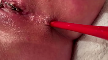 Anal masturbate by high heels and juice pussy after orgasm