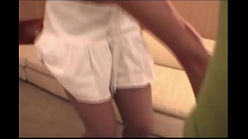 Misty haze pantyhose babe gives blowjob & swallows cum