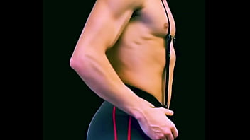 Clips from "4 ai stretching scenes in one stretching in tights straps undies and more "